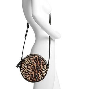 Leopard Print Canteen Crossbody Bag